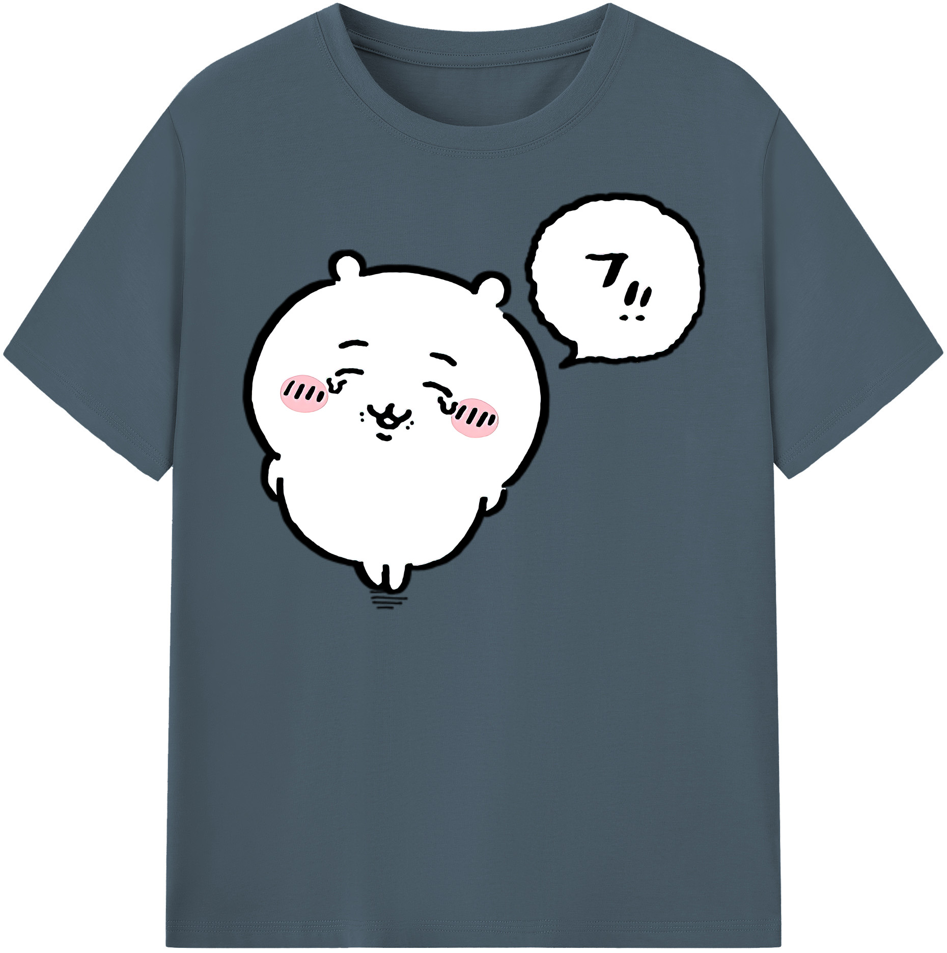 （画像用） ちいかわ ちいかわ Chii-kawa chiikawa 綿100％半袖Tシャツ（フロントプリント）